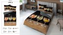 Pościel z mikrofibry 3D 160x200 Kolorowe drinki czarna kolorowa 4187 A Magic 2 Pościel z mikrofibry 3D 160x200 Kolorowe drinki czarna kolorowa 4187 A Magic 2