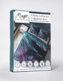 Pościel z mikrofibry 3D 160x200 Kwiat fioletowa turkusowa 4225 A mikro 28 Pościel z mikrofibry 3D 160x200 Kwiat fioletowa turkusowa 4225 A mikro 28