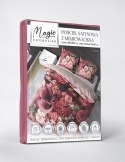 Pościel z mikrofibry 3D 160x200 Kwiaty róże różowa 4347 A Magic 2 Pościel z mikrofibry 3D 160x200 Kwiaty róże różowa 4347 A Magic 2