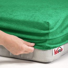 Prześcieradło frotte z gumką 70x140 zielone trawiaste 049 grube 200g/m2 KARO