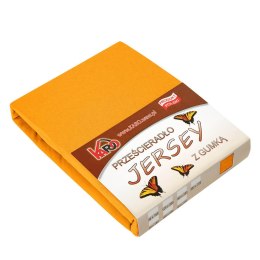 Prześcieradło jersey z gumką 60x120 pomarańczowe 050 grube 150g/m2 KARO