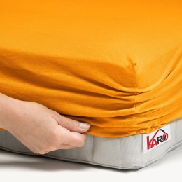 Prześcieradło jersey z gumką 60x120 pomarańczowe 050 grube 150g/m2 KARO