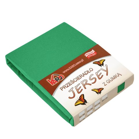 Prześcieradło jersey z gumką 60x120 zielone trawiaste 049 grube 150g/m2 KARO Prześcieradło jersey z gumką 60x120 zielone trawiaste 049 grube 150g/m2 KARO