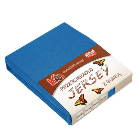 Prześcieradło jersey z gumką 70x140 chabrowe 032 grube 150g/m2 KARO Prześcieradło jersey z gumką 70x140 chabrowe 032 grube 150g/m2 KARO