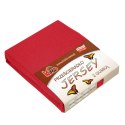 Prześcieradło jersey z gumką 70x140 czerwone 024 grube 150g/m2 KARO Prześcieradło jersey z gumką 70x140 czerwone 024 grube 150g/m2 KARO