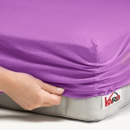 Prześcieradło jersey z gumką 70x140 fuksja 062 grube 150g/m2 KARO