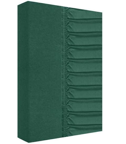 Prześcieradło jersey z gumką 90x200 zielone 160g/m2 Zaratex Prześcieradło jersey z gumką 90x200 zielone 160g/m2 Zaratex