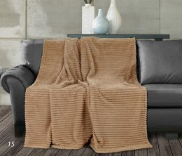 Koc narzuta z mikrofibry 150x200 Diuna beżowy Matex