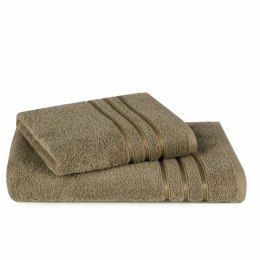 Komplet ręczników 2 szt Loca brązowy upominkowy frotte 480g/m2 Eurofirany