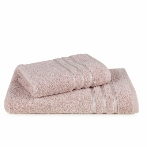 Komplet ręczników 2 szt Loca pudrowy różowy upominkowy frotte 480g/m2 Eurofirany Komplet ręczników 2 szt Loca pudrowy różowy upominkowy frotte 480g/m2 Eurofirany