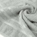 Komplet ręczników 2 szt Loca srebrny upominkowy frotte 480g/m2 Eurofirany Komplet ręczników 2 szt Loca srebrny upominkowy frotte 480g/m2 Eurofirany