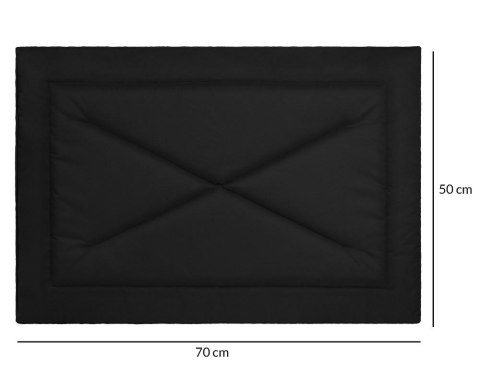 Legowisko mata dla psa 50x70 Milo czarna wodoodporna Doggy Legowisko mata dla psa 50x70 Milo czarna wodoodporna Doggy