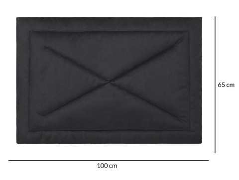 Legowisko mata dla psa 65x100 Charlie Velvet czarne Doggy Legowisko mata dla psa 65x100 Charlie Velvet czarne Doggy