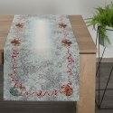 Obrus bieżnik 40x100 gobelinowy popielaty kolorowy świąteczny Eurofirany Obrus bieżnik 40x100 gobelinowy popielaty kolorowy świąteczny Eurofirany