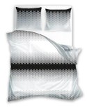 Pościel bawełniana 160x200 Glamour 018 szara czarna geometria Faro 01 Pościel bawełniana 160x200 Glamour 018 szara czarna geometria Faro 01