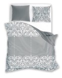Pościel bawełniana 160x200 Glamour 020 szara ornamenty Faro 01 Pościel bawełniana 160x200 Glamour 020 szara ornamenty Faro 01