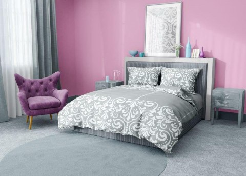 Pościel bawełniana 160x200 Glamour 020 szara ornamenty Faro 01 Pościel bawełniana 160x200 Glamour 020 szara ornamenty Faro 01