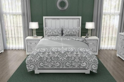 Pościel bawełniana 160x200 Glamour 020 szara ornamenty Faro 01 Pościel bawełniana 160x200 Glamour 020 szara ornamenty Faro 01