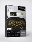 Pościel bawełniana 160x200 Super gwiazda czarna biała złota 4109 A Holland 29 Pościel bawełniana 160x200 Super gwiazda czarna biała złota 4109 A Holland 29