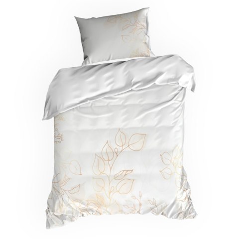 Pościel satynowa 160x200 Blanca 7 biała złota liście Limited Collection Eurofirany Pościel satynowa 160x200 Blanca 7 biała złota liście Limited Collection Eurofirany