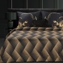 Pościel satynowa 160x200 Victoria 12 czarna złota liście geometria Limited Collection Eurofirany Pościel satynowa 160x200 Victoria 12 czarna złota liście geometria Limited Collection Eurofirany