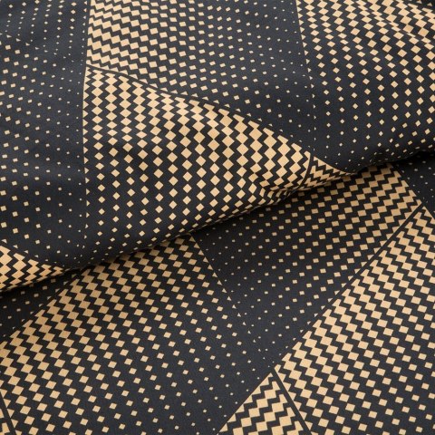 Pościel satynowa 160x200 Victoria 12 czarna złota liście geometria Limited Collection Eurofirany Pościel satynowa 160x200 Victoria 12 czarna złota liście geometria Limited Collection Eurofirany