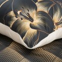 Pościel satynowa 160x200 Victoria 12 czarna złota liście geometria Limited Collection Eurofirany Pościel satynowa 160x200 Victoria 12 czarna złota liście geometria Limited Collection Eurofirany
