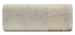 Ręcznik Nika 70x140 beżowy frotte 480g/m2 Eurofirany