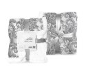 Koc narzuta z mikrofibry 150x200 Sherpa biały czarny ornamenty baranek dwustronny Faro Koc narzuta z mikrofibry 150x200 Sherpa biały czarny ornamenty baranek dwustronny Faro