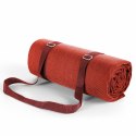 Koc piknikowy 130x145 Harmony bordowy jednobarwny Eurofirany Koc piknikowy 130x145 Harmony bordowy jednobarwny Eurofirany