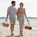 Koc piknikowy 130x145 Harmony bordowy jednobarwny Eurofirany Koc piknikowy 130x145 Harmony bordowy jednobarwny Eurofirany