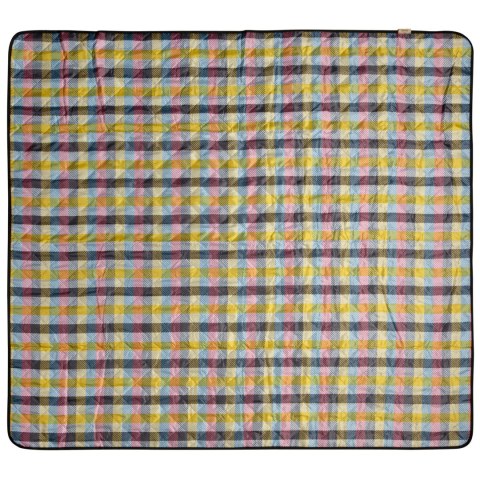 Koc piknikowy 130x145 Harmony żółty różowy kratka Eurofirany Koc piknikowy 130x145 Harmony żółty różowy kratka Eurofirany