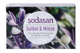 Mydło w kostce szałwia i mięta 100g. Bio Sodosan