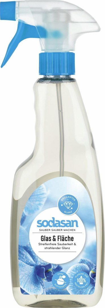 Płyn do mycia Szyb i powierzchni szklanych 500ml. spray Bio Sodasan Płyn do mycia Szyb i powierzchni szklanych 500ml. spray Bio Sodasan