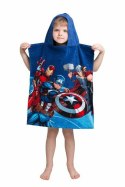 Poncho dla dzieci 50x115 Avengers 2626 granatowe ręcznik z kapturem Poncho dla dzieci 50x115 Avengers 2626 granatowe ręcznik z kapturem