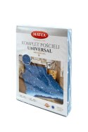 Pościel bawełniana 160x200 Gwiazdy księżyce niebieska Universal Matex Pościel bawełniana 160x200 Gwiazdy księżyce niebieska Universal Matex