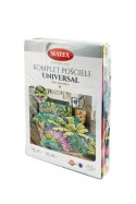 Pościel bawełniana 160x200 Liście zielona kolorowa Universal Matex Pościel bawełniana 160x200 Liście zielona kolorowa Universal Matex