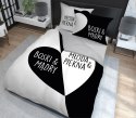 Pościel bawełniana 160x200 Młoda Piękna&Boski Mądry biała czarna szara 4320 A Home 130 Pościel bawełniana 160x200 Młoda Piękna&Boski Mądry biała czarna szara 4320 A Home 130