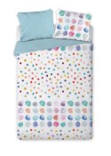 Pościel bawełniana 220x200 Elegant 001 błękitna kolorowa grochy E 2023 Pościel bawełniana 220x200 Elegant 001 błękitna kolorowa grochy E 2023