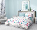 Pościel bawełniana 220x200 Elegant 001 błękitna kolorowa grochy E 2023 Pościel bawełniana 220x200 Elegant 001 błękitna kolorowa grochy E 2023