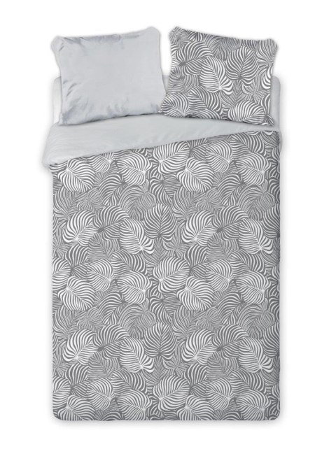 Pościel bawełniana 220x200 Elegant 002 szara liście E 2023 Pościel bawełniana 220x200 Elegant 002 szara liście E 2023