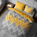 Pościel bawełniana 220x200 Elegant 021 szara musztardowa geometria E 2023 Pościel bawełniana 220x200 Elegant 021 szara musztardowa geometria E 2023