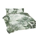 Pościel bawełniana 220x200 Liście palmy zielona Universal Matex Pościel bawełniana 220x200 Liście palmy zielona Universal Matex