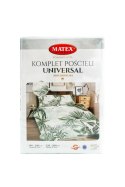 Pościel bawełniana 220x200 Liście palmy zielona Universal Matex Pościel bawełniana 220x200 Liście palmy zielona Universal Matex