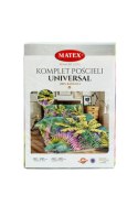 Pościel bawełniana 220x200 Liście zielona kolorowa Universal Matex Pościel bawełniana 220x200 Liście zielona kolorowa Universal Matex