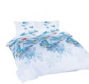 Pościel bawełniana 220x200 Motylki biała niebieska Universal Matex Pościel bawełniana 220x200 Motylki biała niebieska Universal Matex