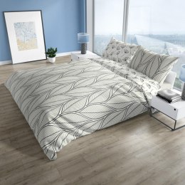 Pościel bawełniana 220x200 Pure 04 liście dmuchawce beżowa brązowa Faro