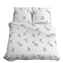 Pościel satynowa 220x200 biała niebieska kwiaty 4403 A Home Satin 122 Pościel satynowa 220x200 biała niebieska kwiaty 4403 A Home Satin 122