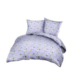 Pościel z kory 140x200 niebieska kwiaty D028-3N Kora 23