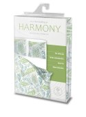 Pościel z mikrofibry 160x200 Harmony 13 liście zielona turkusowa Faro Pościel z mikrofibry 160x200 Harmony 13 liście zielona turkusowa Faro